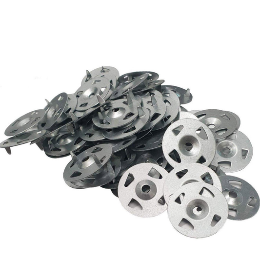 Tecca 25mm Galvanised Steel Washers & Screws – Tile Board Fixing Pack (100)
